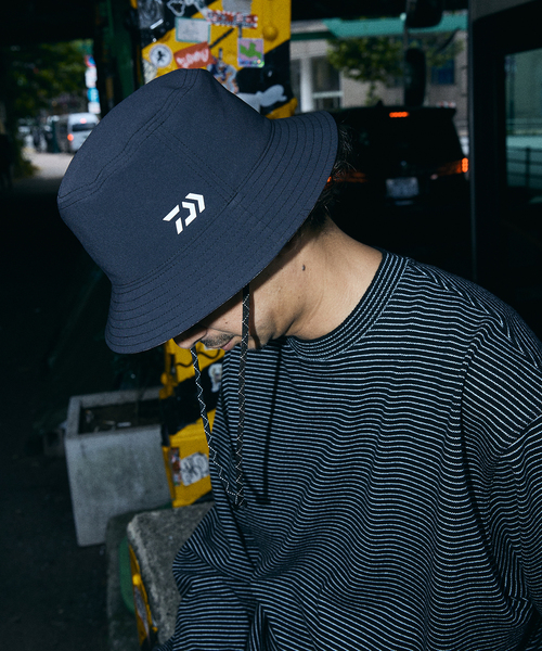 DAIWA（ダイワ）の「DAIWA 別注  CORDURA(R)ナイロン リバーシブル バケットハット（ハット・メンズ・ブラック・FREE）」の5枚目の写真