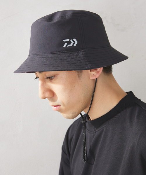 DAIWA（ダイワ）の「DAIWA 別注  CORDURA(R)ナイロン リバーシブル バケットハット（ハット・メンズ・ブラック・FREE）」の6枚目の写真