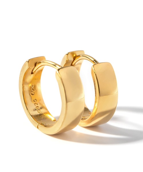 Ops.(オプス)の「ピアス 金属アレルギー対応 フープピアス シルバー925 ゴールド 【kyklos-flat キクロス・フラット】(ピアス(両耳用)・レディース・イエローゴールド/シルバー・ONE SIZE)」の15枚目の写真