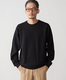 SHIPS:〈洗濯機可能〉SOLOTEX(R) コットン ピケ クルーネック ニット
