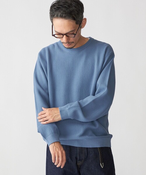 セール】SHIPS:〈洗濯機可能〉SOLOTEX(R) コットン ピケ クルーネック