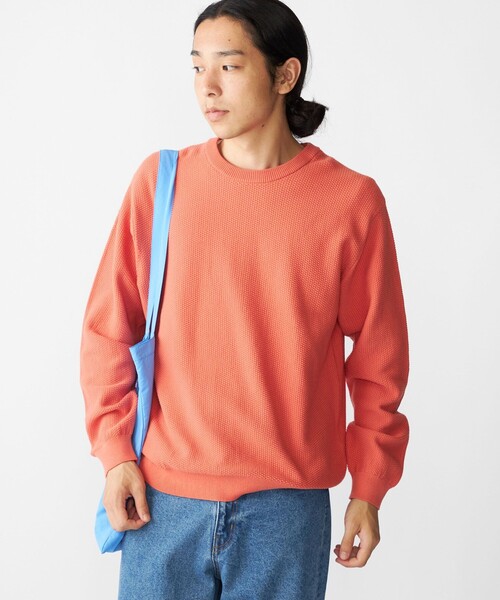 セール】SHIPS:〈洗濯機可能〉SOLOTEX(R) コットン ピケ クルーネック