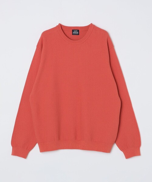 セール】SHIPS:〈洗濯機可能〉SOLOTEX(R) コットン ピケ クルーネック