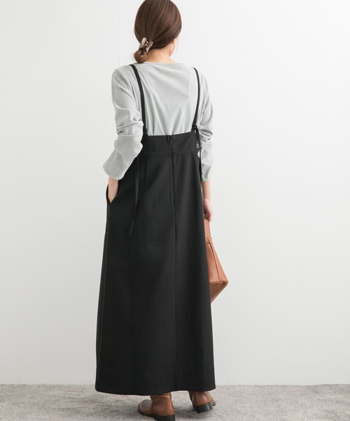 URBAN RESEARCH DOORS(アーバンリサーチドアーズ)の「ハイウエストキャミワンピース(ワンピース・レディース・グレー/ブラック・SMALL/MEDIUM)」の5枚目の写真