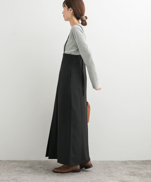 URBAN RESEARCH DOORS(アーバンリサーチドアーズ)の「ハイウエストキャミワンピース(ワンピース・レディース・グレー/ブラック・SMALL/MEDIUM)」の7枚目の写真