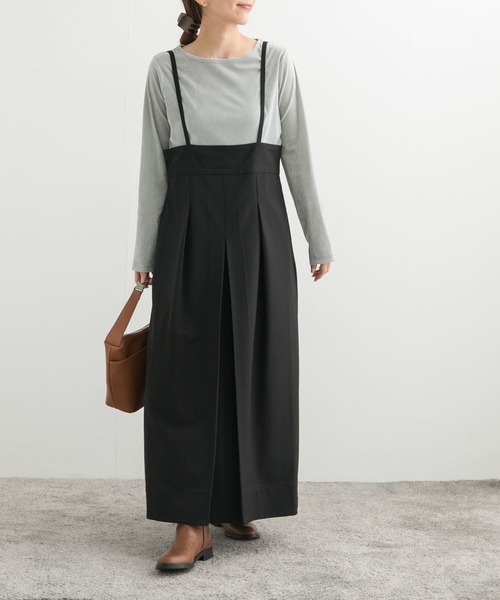 URBAN RESEARCH DOORS(アーバンリサーチドアーズ)の「ハイウエストキャミワンピース(ワンピース・レディース・グレー/ブラック・SMALL/MEDIUM)」の8枚目の写真