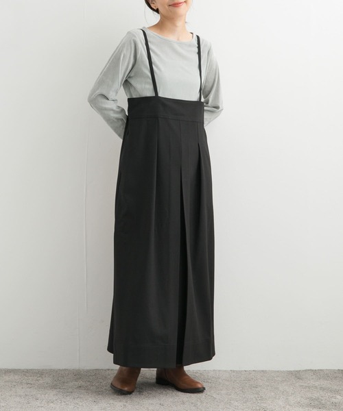 URBAN RESEARCH DOORS(アーバンリサーチドアーズ)の「ハイウエストキャミワンピース(ワンピース・レディース・グレー/ブラック・SMALL/MEDIUM)」の9枚目の写真