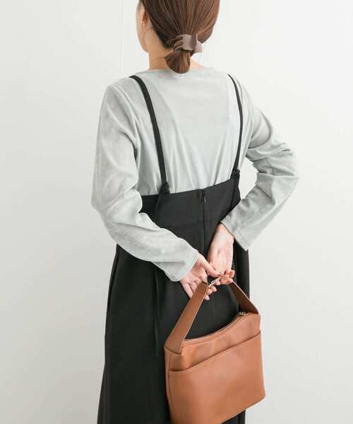 URBAN RESEARCH DOORS(アーバンリサーチドアーズ)の「ハイウエストキャミワンピース(ワンピース・レディース・グレー/ブラック・SMALL/MEDIUM)」の12枚目の写真