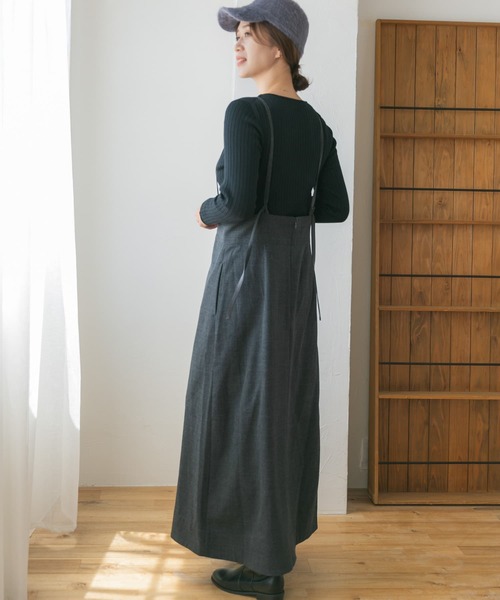 URBAN RESEARCH DOORS(アーバンリサーチドアーズ)の「ハイウエストキャミワンピース(ワンピース・レディース・グレー/ブラック・SMALL/MEDIUM)」の18枚目の写真