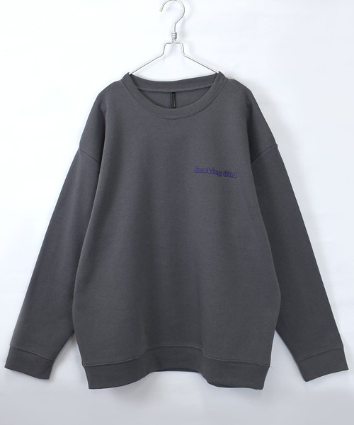HALHAM(ハルハム)の「back print illustration sweat shirt/バックプリント イラスト スウェットシャツ【IR】 オーバーサイズ メンズ レディース(スウェット・メンズ・グレー系その他/ブラック系その他/ホワイト系その他/ホワイト/チャコールグレー/ブラック・M/L/XL)」の19枚目の写真