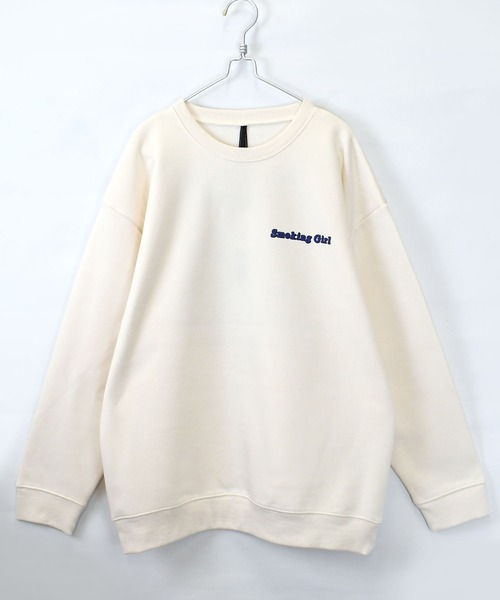 HALHAM(ハルハム)の「back print illustration sweat shirt/バックプリント イラスト スウェットシャツ【IR】 オーバーサイズ メンズ レディース(スウェット・メンズ・グレー系その他/ブラック系その他/ホワイト系その他/ホワイト/チャコールグレー/ブラック・M/L/XL)」の15枚目の写真