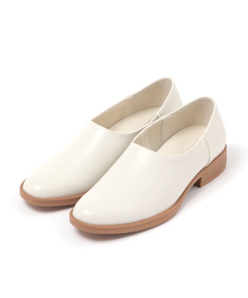 studio CLIP（スタディオクリップ）の「やわ楽スリッポン（スリッポン・レディース・アイボリー/ブラック・LARGE/MEDIUM）」の6枚目の写真