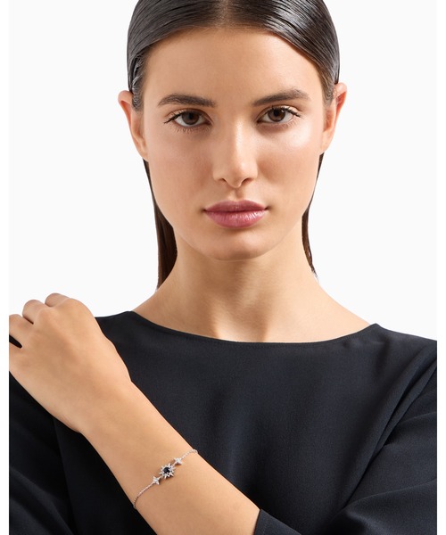 EMPORIO ARMANI(エンポリオアルマーニ)の「【エンポリオ アルマーニ】ステーションブレスレット スターリングシルバー(ブレスレット・レディース・その他1・FREE)」の3枚目の写真