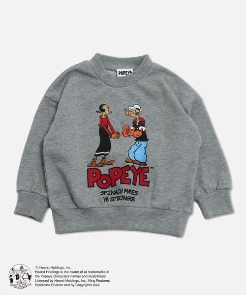 JAM & LINK（ジャムアンドリンク）の「ポパイ 裏毛トレーナー（スウェット・キッズ・ホワイト/杢グレー・100cm/110cm/120cm/130cm/140cm/150cm/160cm）」の18枚目の写真