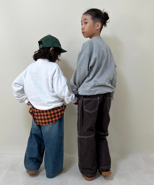 JAM & LINK（ジャムアンドリンク）の「ポパイ 裏毛トレーナー（スウェット・キッズ・ホワイト/杢グレー・100cm/110cm/120cm/130cm/140cm/150cm/160cm）」の22枚目の写真