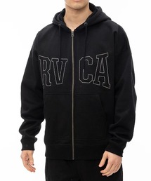 RVCA | RVCA メンズ RVCA STICH ZIP HD パーカー 【2024年秋冬モデル】/ルーカロゴジップアップフードパーカー・フーディー(パーカー)