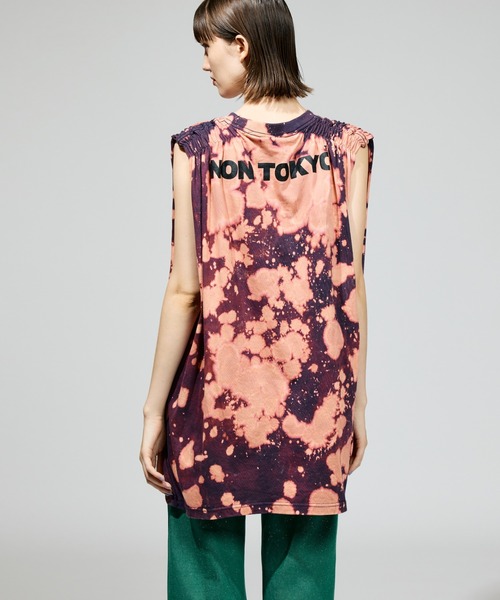NON TOKYO（ノントーキョー）の「NON TOKYO/ノントーキョー/ギャザー袖カットソー（Tシャツ/カットソー・レディース・ネイビー/ブラック・FREE）」の6枚目の写真