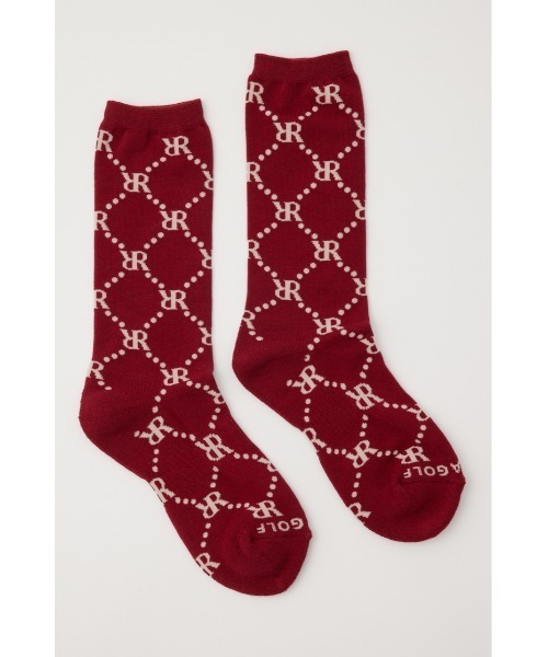 rienda（リエンダ）の「【RIENDA GOLF】ロゴソックス（ソックス/靴下・レディース・レッド/ネイビー・FREE）」の6枚目の写真