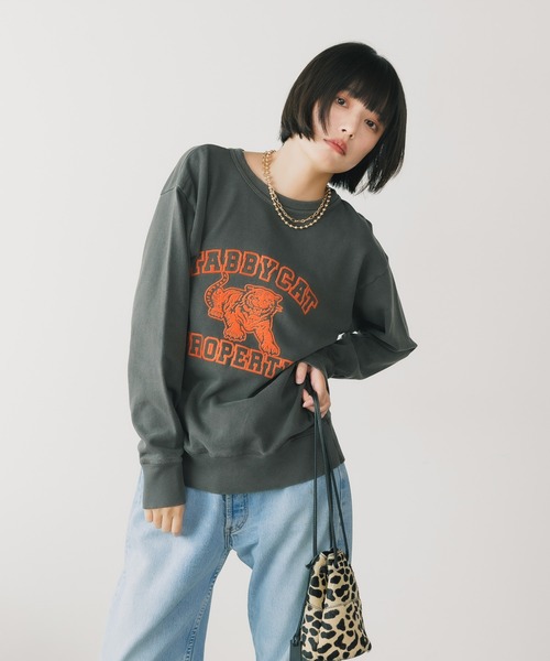 MIXTA（ミクスタ）の「MIXTA/ミクスタ 【UNISEX】 TABBY 24AW CREW NECK SWEAT SET IN クルーネックスウェット（スウェット・レディース・アイボリー/ブラック系その他/ベージュ系・SMALL/LARGE）」の18枚目の写真