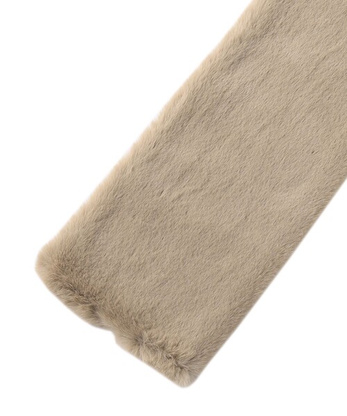 CAST:（キャストコロン）の「ダブルカラーマフラー（マフラー・レディース・ベージュ/グレー系その他2・FREE）」の6枚目の写真