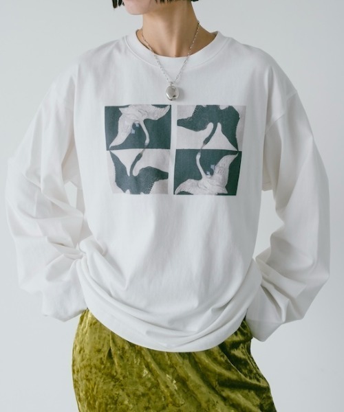 sahara(サハラ)の「Graphic Long Tee/グラフィックロングT(Tシャツ/カットソー・レディース・その他1/その他2/その他3・FREE)」の2枚目の写真