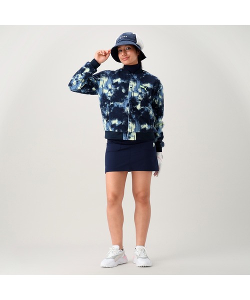 PUMA（プーマ）の「PUMA プーマ ウィメンズ ゴルフ P イヤーマフ コーデュロイ ハット（ハット・レディース・ネイビー/ベージュ/ホワイト系その他・フリー）」の7枚目の写真