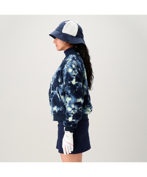 PUMA（プーマ）の「PUMA プーマ ウィメンズ ゴルフ P イヤーマフ コーデュロイ ハット（ハット・レディース・ネイビー/ベージュ/ホワイト系その他・フリー）」の10枚目の写真