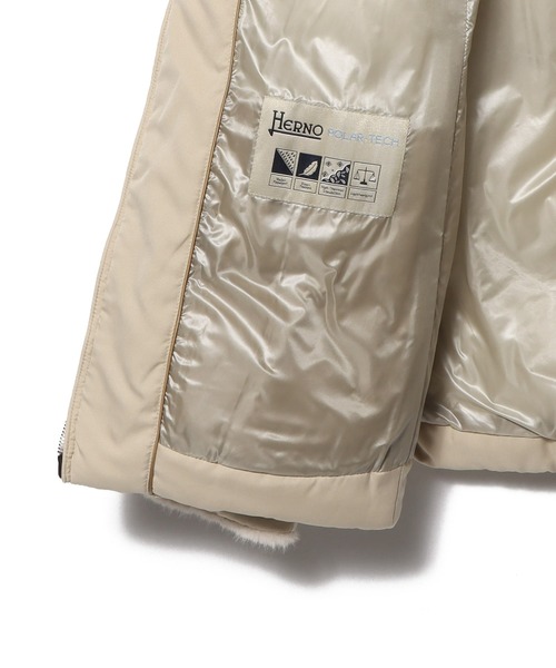 HERNO（ヘルノ）の「HERNO / アレンデール ブルゾン（ダウンジャケット/コート・レディース・ブラック/アイボリー・40/42）」の6枚目の写真