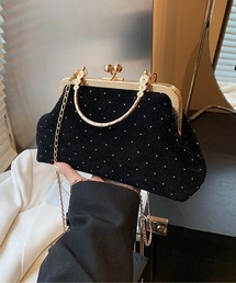 Port | 【 antique andico / アンティーク アンディコ 】 クラシカル ベロア がま口 チェーン ショルダーバッグ(ショルダーバッグ)
