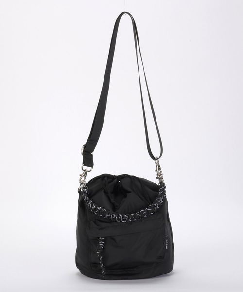 ジュルネアンローズ　アラログ　　ワンハンドルバスケット　中袋巾着バッグ付き スピンドル合皮Bag - Ank Rouge(アンクルージュ)のショルダー