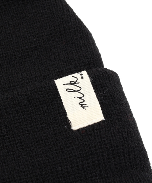 COMECHATTO&CLOSET（カムチャットアンドクロゼット）の「binki beanie（ニットキャップ/ビーニー・キッズ・レッド/ブラック・FREE）」の4枚目の写真