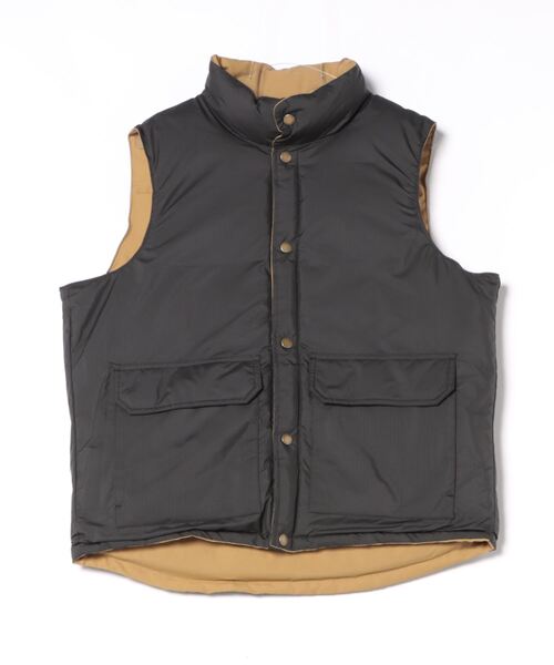 FIRST DOWN(ファーストダウン)の「【FIRST DOWN】SORONAリバーシブルベスト(ダウンベスト・メンズ・ベージュ/ブラック・M/L/XL)」の6枚目の写真