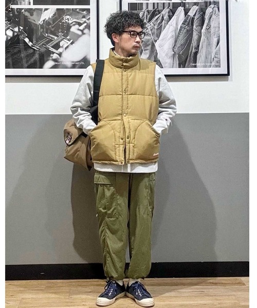FIRST DOWN(ファーストダウン)の「【FIRST DOWN】SORONAリバーシブルベスト(ダウンベスト・メンズ・ベージュ/ブラック・M/L/XL)」の7枚目の写真