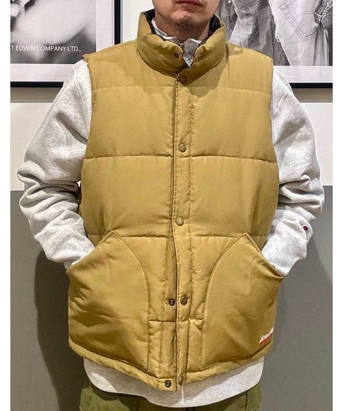 FIRST DOWN(ファーストダウン)の「【FIRST DOWN】SORONAリバーシブルベスト(ダウンベスト・メンズ・ベージュ/ブラック・M/L/XL)」の9枚目の写真