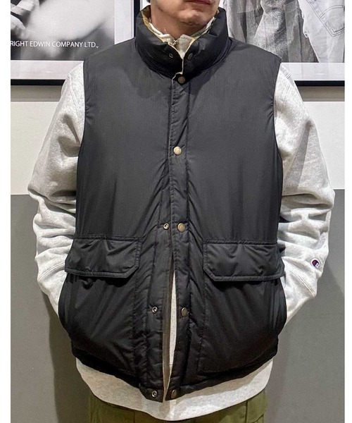 FIRST DOWN(ファーストダウン)の「【FIRST DOWN】SORONAリバーシブルベスト(ダウンベスト・メンズ・ベージュ/ブラック・M/L/XL)」の11枚目の写真