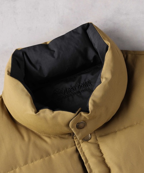 FIRST DOWN(ファーストダウン)の「【FIRST DOWN】SORONAリバーシブルベスト(ダウンベスト・メンズ・ベージュ/ブラック・M/L/XL)」の20枚目の写真