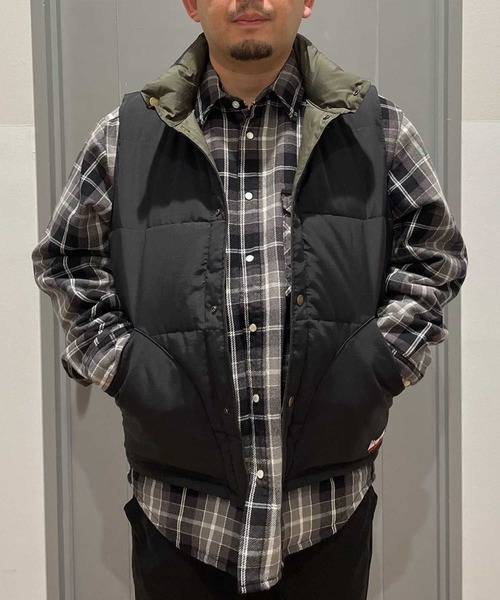 FIRST DOWN(ファーストダウン)の「【FIRST DOWN】SORONAリバーシブルベスト(ダウンベスト・メンズ・ベージュ/ブラック・M/L/XL)」の14枚目の写真