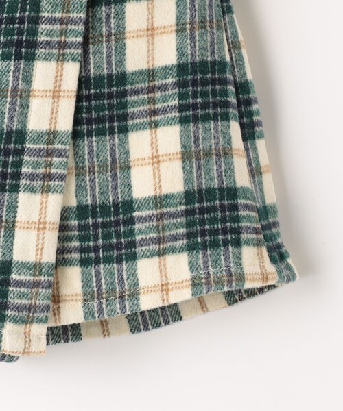 green label relaxing（グリーンレーベルリラクシング）の「【別注】＜Pluckys＞TJ ラップキュロットパンツ（チェック） / キッズ  100cm-130cm（その他パンツ・キッズ・ケリーグリーン/ブラウン・120cm/100cm/110cm/130cm）」の9枚目の写真