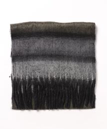 SPINNS | ボーダー起毛大判ストール/マフラー(マフラー)