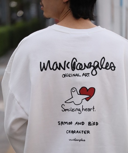 Mark Gonzales(マーク・ゴンザレス)の「【Mark Gonzales/マーク ゴンザレス】裏起毛 アートワークデザイン オーバーサイズ クルースウェット(スウェット・メンズ・ホワイト系1/ホワイト系2/ホワイト系3/ホワイト系4/ホワイト系5/ブラック系1/ブラック系2/ブラック系3/ブラック系4/ブラック系5/グレー系1/グレー系2/グレー系3/グレー系4/グレー系5・XL/M/L)」の5枚目の写真