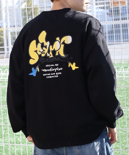 Mark Gonzales(マーク・ゴンザレス)の「【Mark Gonzales/マーク ゴンザレス】裏起毛 アートワークデザイン オーバーサイズ クルースウェット(スウェット・メンズ・ホワイト系1/ホワイト系2/ホワイト系3/ホワイト系4/ホワイト系5/ブラック系1/ブラック系2/ブラック系3/ブラック系4/ブラック系5/グレー系1/グレー系2/グレー系3/グレー系4/グレー系5・XL/M/L)」の7枚目の写真