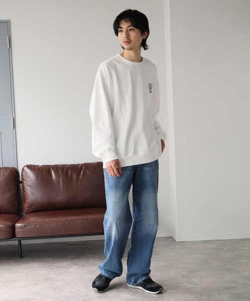 Mark Gonzales(マーク・ゴンザレス)の「【Mark Gonzales/マーク ゴンザレス】裏起毛 アートワークデザイン オーバーサイズ クルースウェット(スウェット・メンズ・ホワイト系1/ホワイト系2/ホワイト系3/ホワイト系4/ホワイト系5/ブラック系1/ブラック系2/ブラック系3/ブラック系4/ブラック系5/グレー系1/グレー系2/グレー系3/グレー系4/グレー系5・XL/M/L)」の19枚目の写真