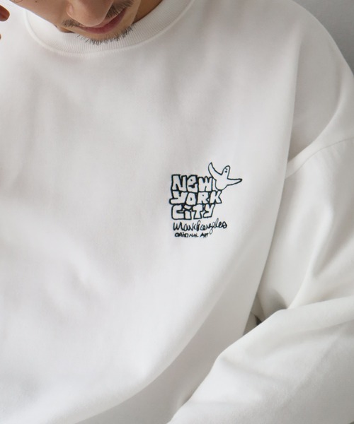 Mark Gonzales(マーク・ゴンザレス)の「【Mark Gonzales/マーク ゴンザレス】裏起毛 アートワークデザイン オーバーサイズ クルースウェット(スウェット・メンズ・ホワイト系1/ホワイト系2/ホワイト系3/ホワイト系4/ホワイト系5/ブラック系1/ブラック系2/ブラック系3/ブラック系4/ブラック系5/グレー系1/グレー系2/グレー系3/グレー系4/グレー系5・XL/M/L)」の17枚目の写真