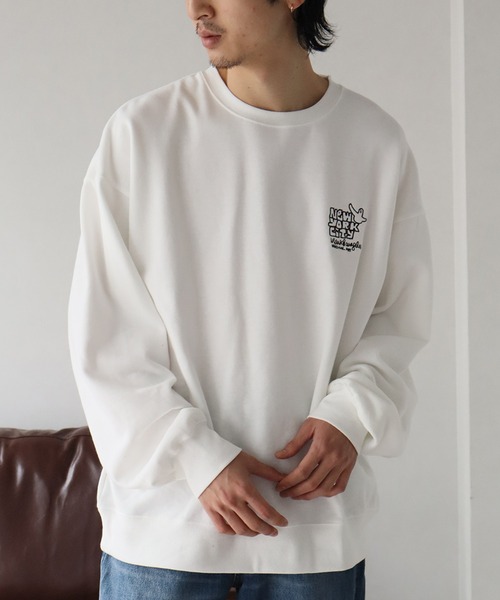 Mark Gonzales(マーク・ゴンザレス)の「【Mark Gonzales/マーク ゴンザレス】裏起毛 アートワークデザイン オーバーサイズ クルースウェット(スウェット・メンズ・ホワイト系1/ホワイト系2/ホワイト系3/ホワイト系4/ホワイト系5/ブラック系1/ブラック系2/ブラック系3/ブラック系4/ブラック系5/グレー系1/グレー系2/グレー系3/グレー系4/グレー系5・XL/M/L)」の16枚目の写真