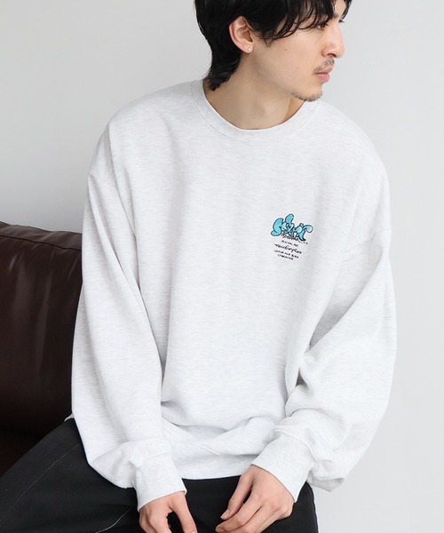 Mark Gonzales(マーク・ゴンザレス)の「【Mark Gonzales/マーク ゴンザレス】裏起毛 アートワークデザイン オーバーサイズ クルースウェット(スウェット・メンズ・ホワイト系1/ホワイト系2/ホワイト系3/ホワイト系4/ホワイト系5/ブラック系1/ブラック系2/ブラック系3/ブラック系4/ブラック系5/グレー系1/グレー系2/グレー系3/グレー系4/グレー系5・XL/M/L)」の21枚目の写真