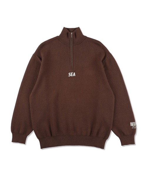 HALF ZIP COTTON CASHMERE KNIT（ニット/セーター）｜WIND AND SEA