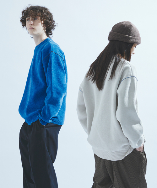 417 EDIFICE（フォーワンセブンエディフィス）の「モールニット クルー