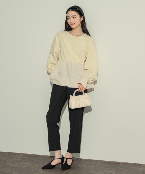 NEUNA(ヌナ)の「【お客様の声をもとにリニューアルして新登場!!】センターシームローヒールパンプス(パンプス・レディース・アイボリー/ブラック・SMALL/MEDIUM/LARGE)」の3枚目の写真