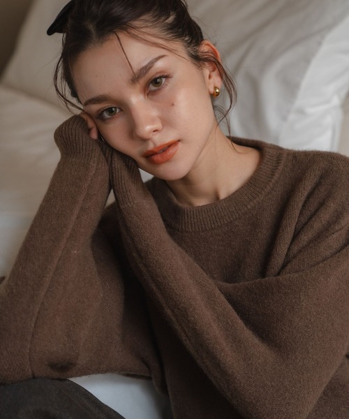 Nu】クルーネックニットトップス（ニット/セーター）｜Nu（ニュー）の