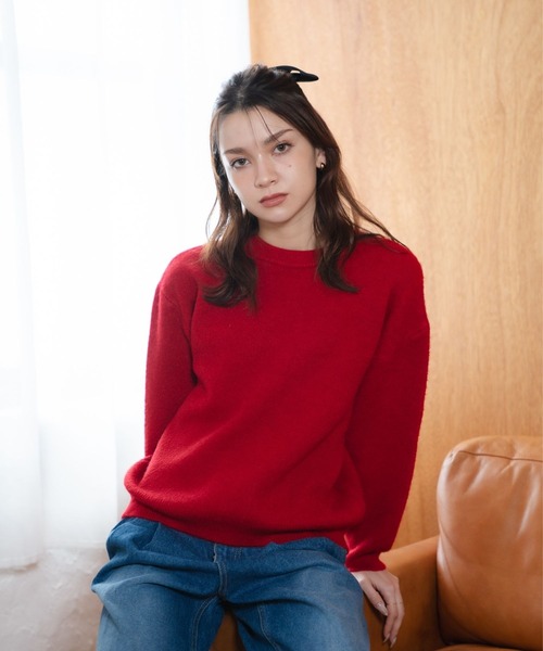 Nu】クルーネックニットトップス（ニット/セーター）｜Nu（ニュー）の